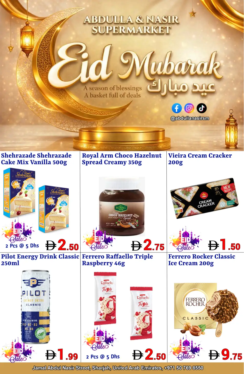 Abdulla & Nasir Sharjah Eid Deals | Ends Sunday