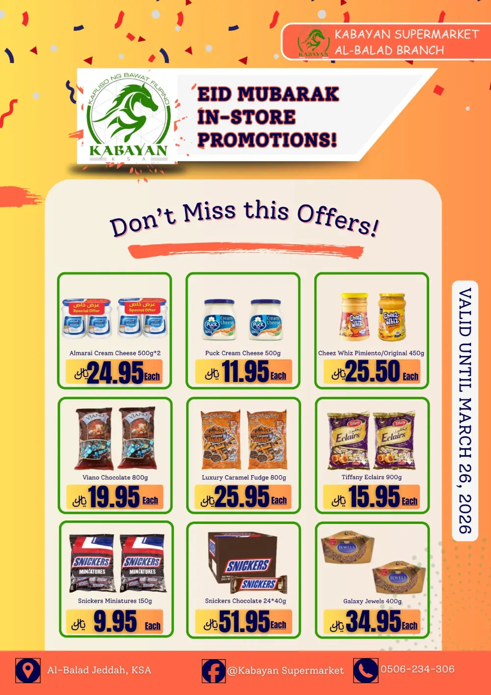 Kabayan Supermarket Jeddah Eid Offers | Ends 26 Mar