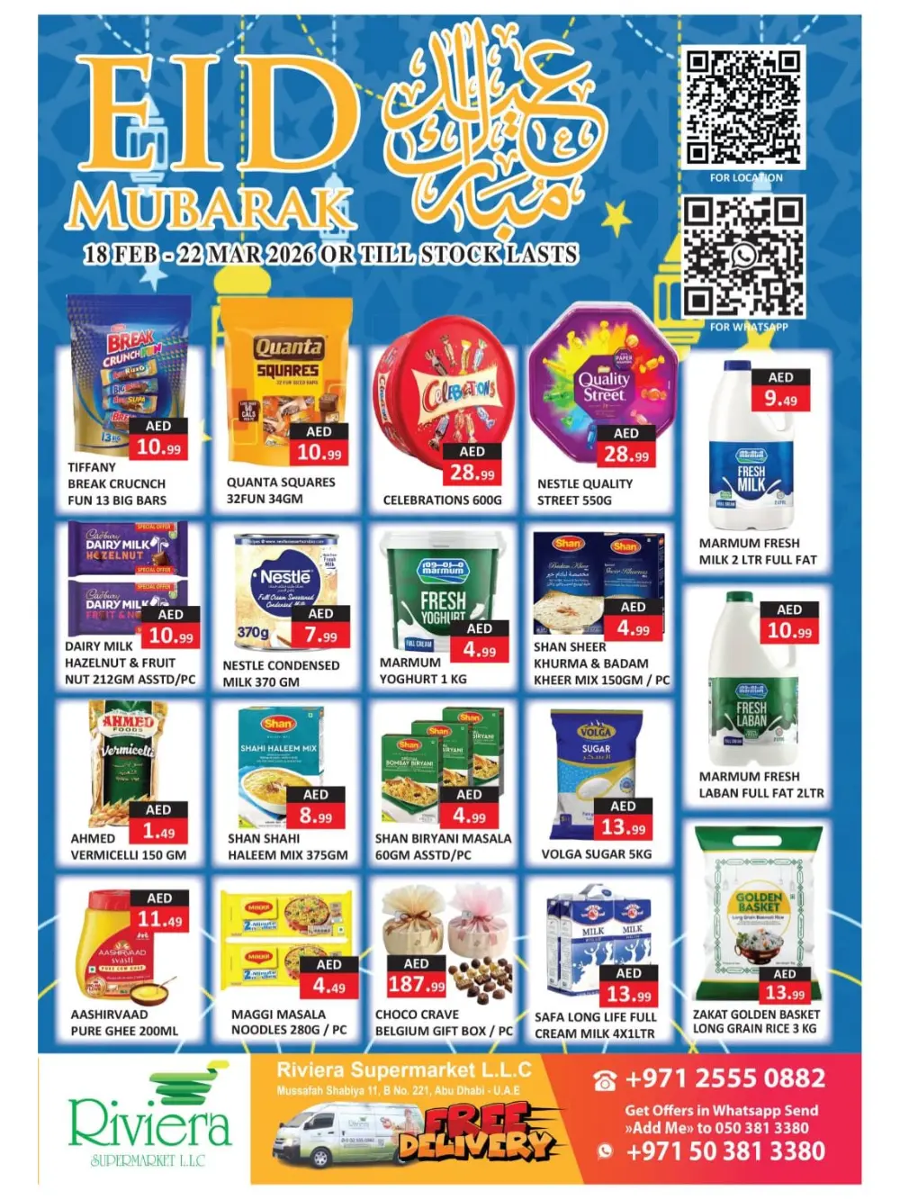 Riviera Supermarket Abu Dhabi Eid Offers | Ends 22 Mar