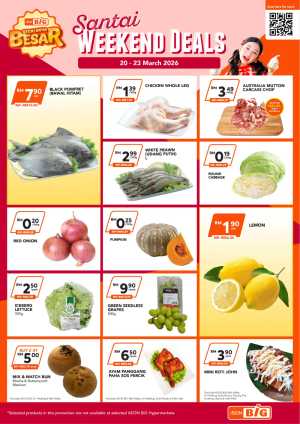 AEON BiG Malaysia Weekend Deals | Ends Monday In AEON BiG Kuala Lumpur,Labuan,Putrajaya,Johor,Kedah,Kelantan,Malacca,Negeri Sembilan,Pahang,Penang,Perak,Perlis,Sabah,Sarawak,Selangor,Terengganu