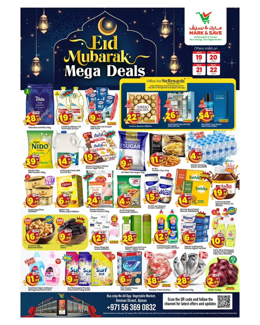 Mark & Save Ajman | Eid Mubarak Mega Deals & Grocery Offers March 19-22