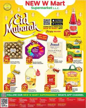 New W Mart Supermarket Dubai | Eid Mubarak Special Offers March 19-24 In New W Mart Dubai