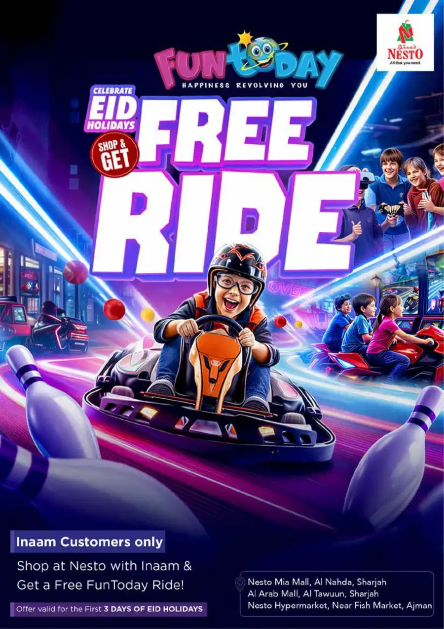 Nesto Sharjah MIA Mall Eid Deals | Ends Sunday