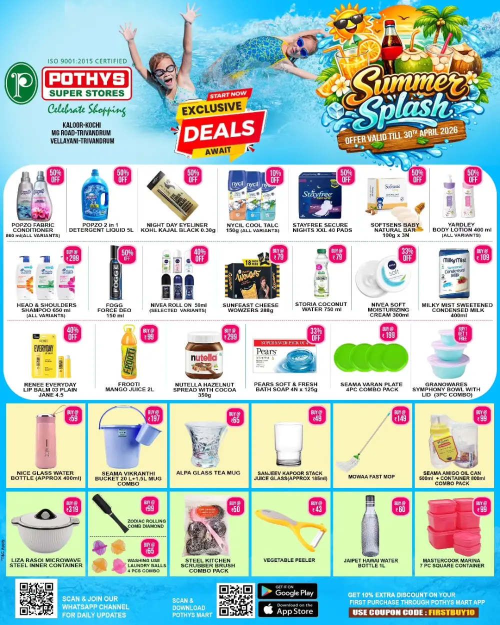 Pothys Super Stores Summer Splash Offer | Ends 30th April