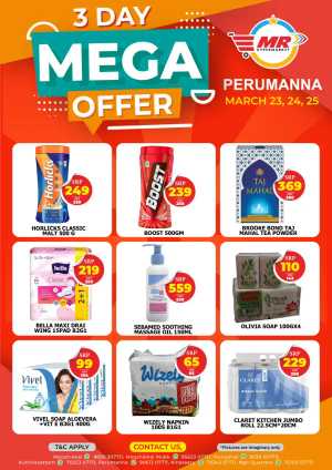 3 Days mega offer In MR Hypermarket Calicut