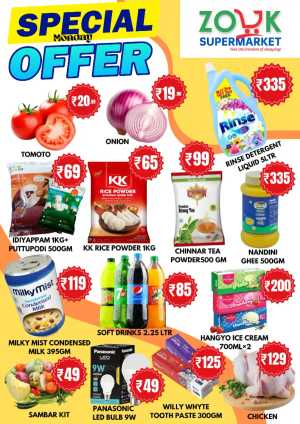 Monday offer In Zouk Supermarket Kannur