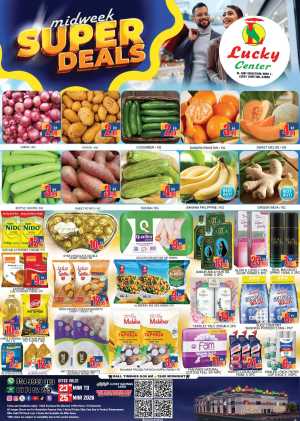 Lucky Center Ajman Midweek Super Deals - Fresh Grocery Offers March 23-25 In Lucky Center Sharjah / Ajman
