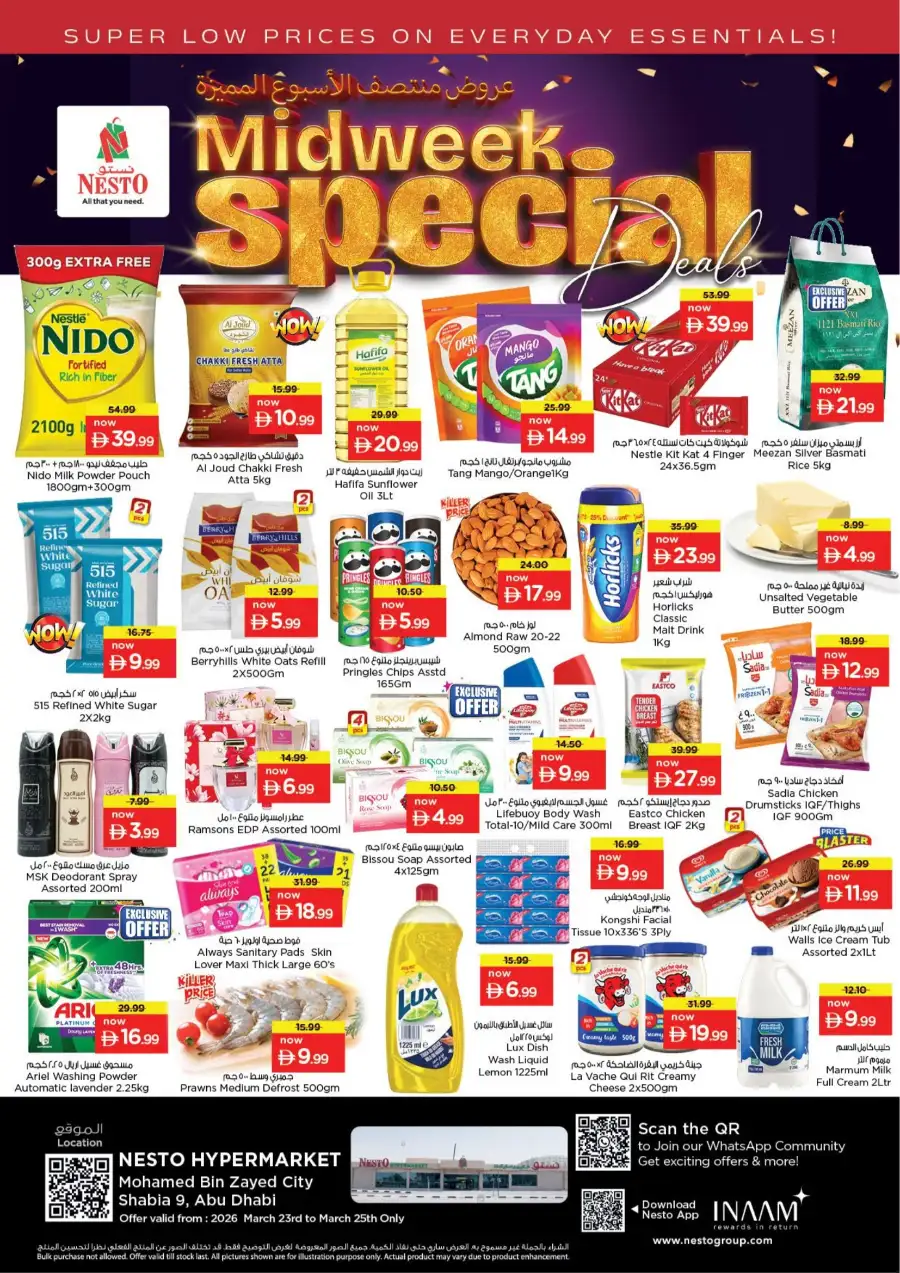Nesto Abu Dhabi Shabia 9: Midweek Special Deals & Offers (Mar 23-25)