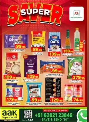 Super Saver Deals In AAK Hypermarket Malappuram