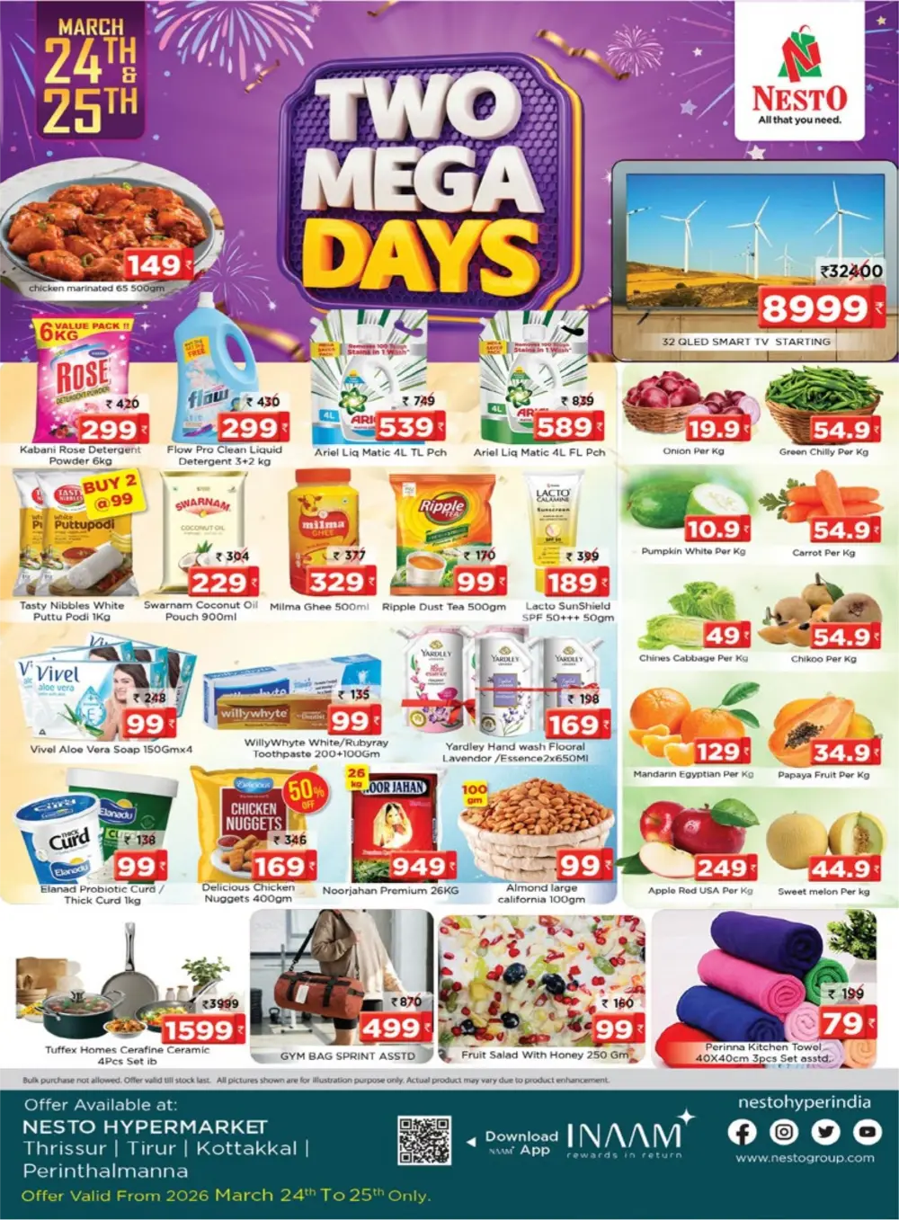 Nesto Thrissur Two Mega Days Offer | Ends March 25th