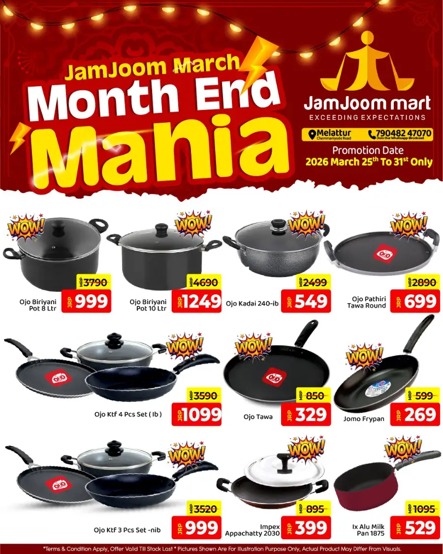 JamJoom Melattur Month End Mania Offers