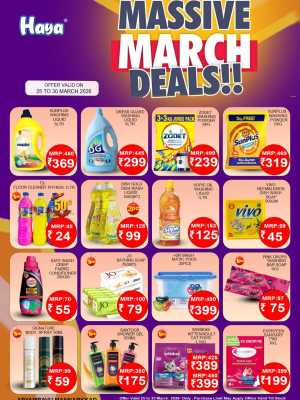 Massive March Deals In HAYA Hypermarket Palakkad