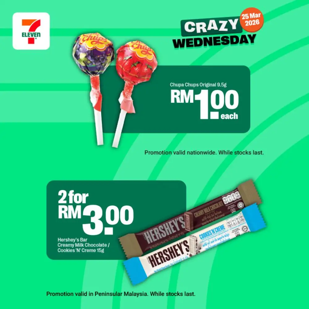 7-Eleven Malaysia Crazy Wednesday Deals | 25 Mar 2026