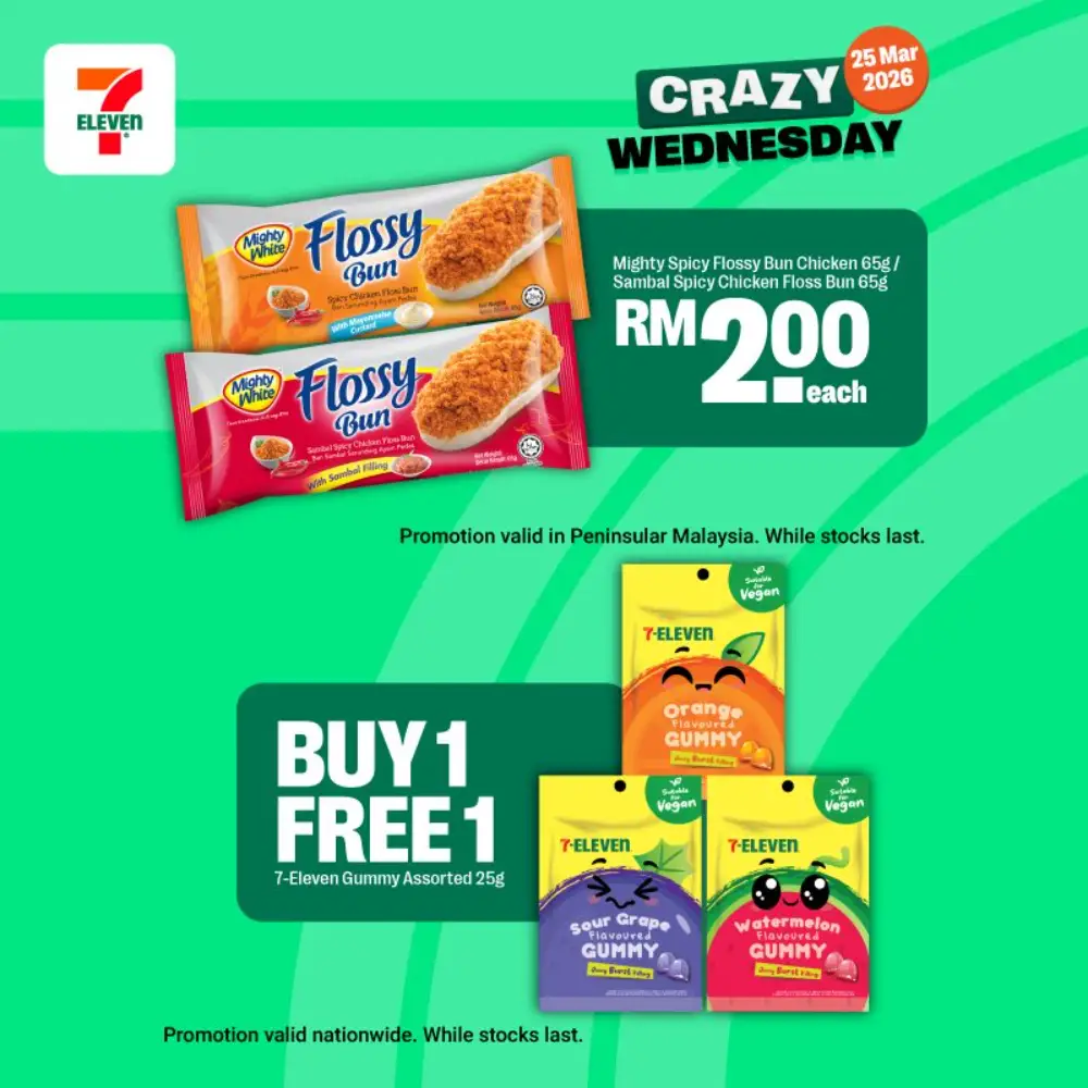 7-Eleven Malaysia Crazy Wednesday Deals | 25 Mar 2026