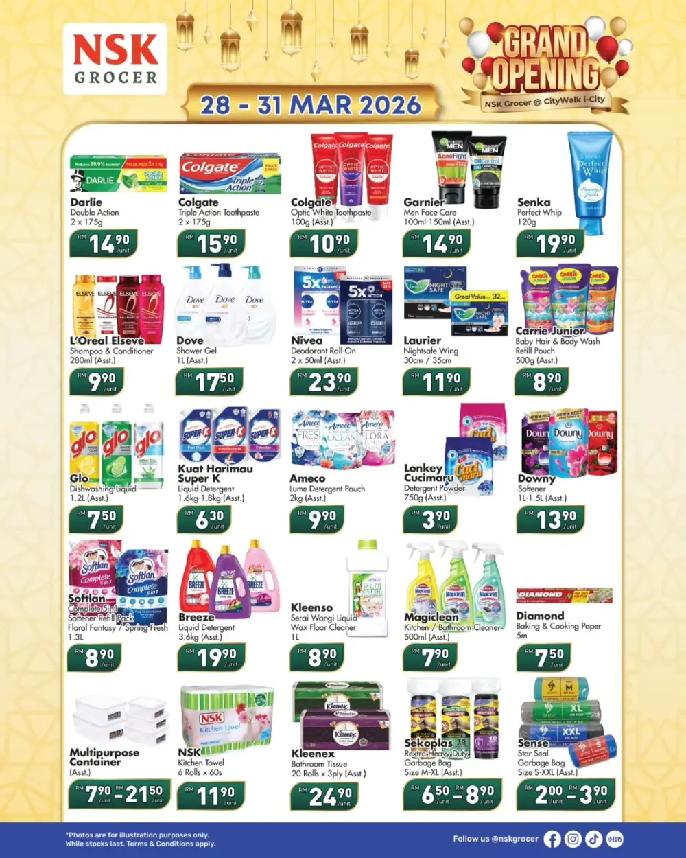 NSK Grocer i-City Grand Opening | RM1 Deals - 28 Mar