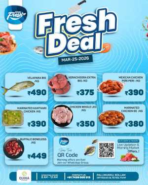 Fresh deals In QUIXA Hypermart Kollam