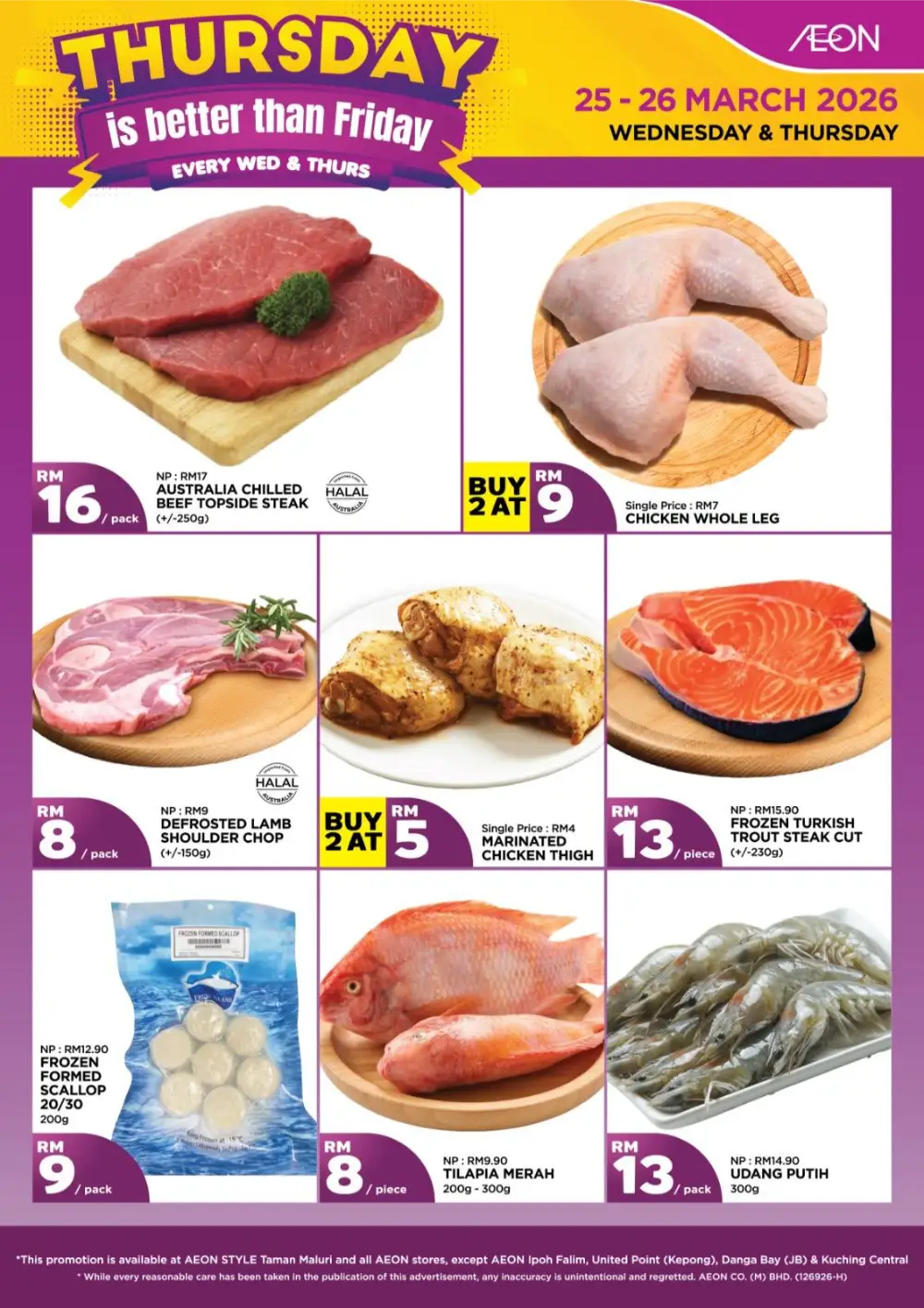 AEON Malaysia Fresh Sale | Every Wed & Thurs | Ends 26 Mar
