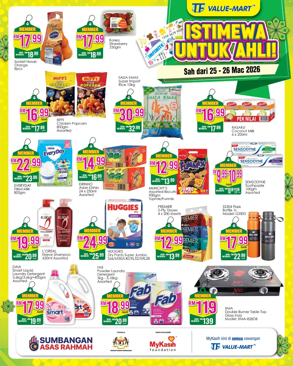 TF Value-Mart Malaysia Infinite Member Promo | Ends 26 Mar