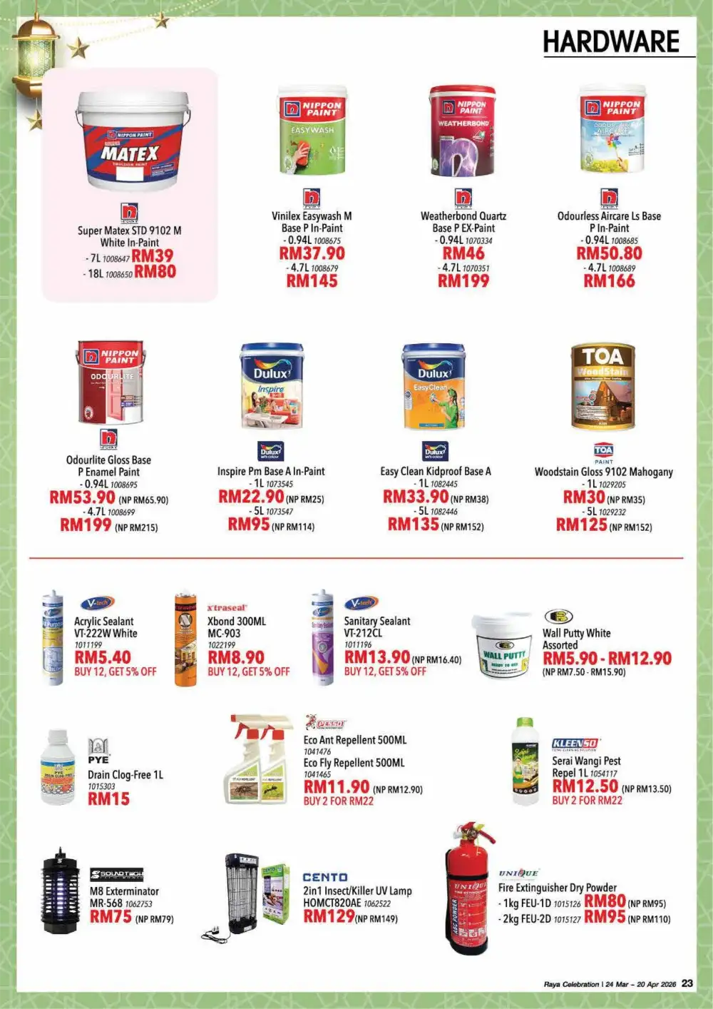 HomePro Malaysia Raya Celebration | Up to 60% Off | Ends 20 Apr