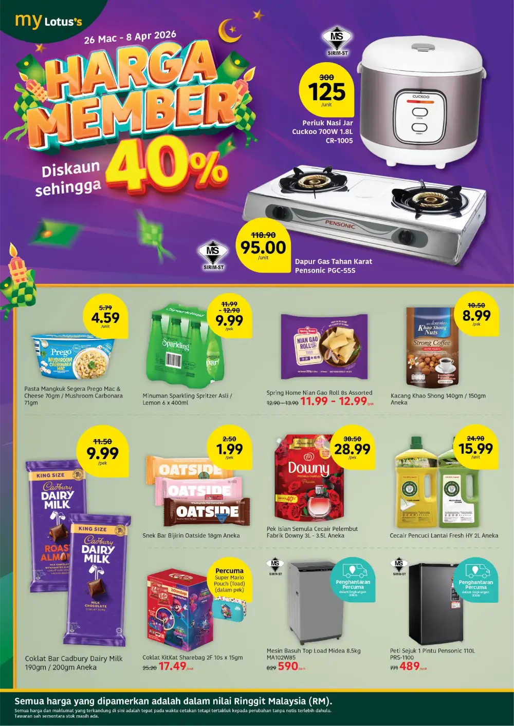 Lotus's Malaysia Pesta Jenama Deals | Ends 8 Apr