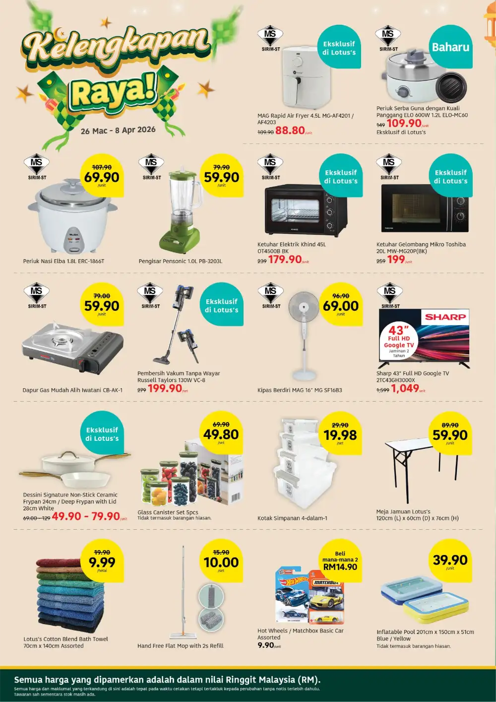 Lotus's Malaysia Pesta Jenama Deals | Ends 8 Apr