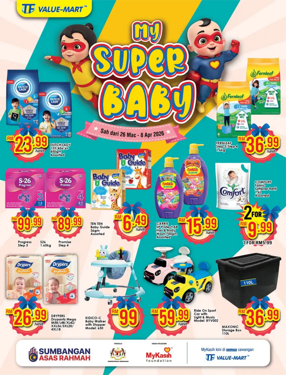 TF Value-Mart Malaysia My Super Baby Sale | Ends 8 Apr