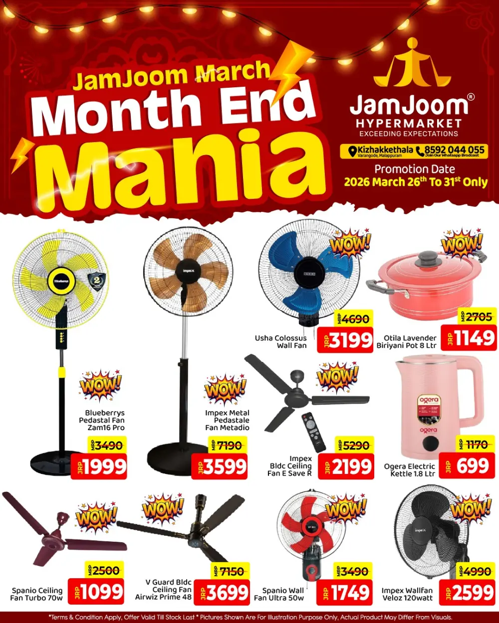 JamJoom Kizhakkethala Month End Mania | Ends March 31