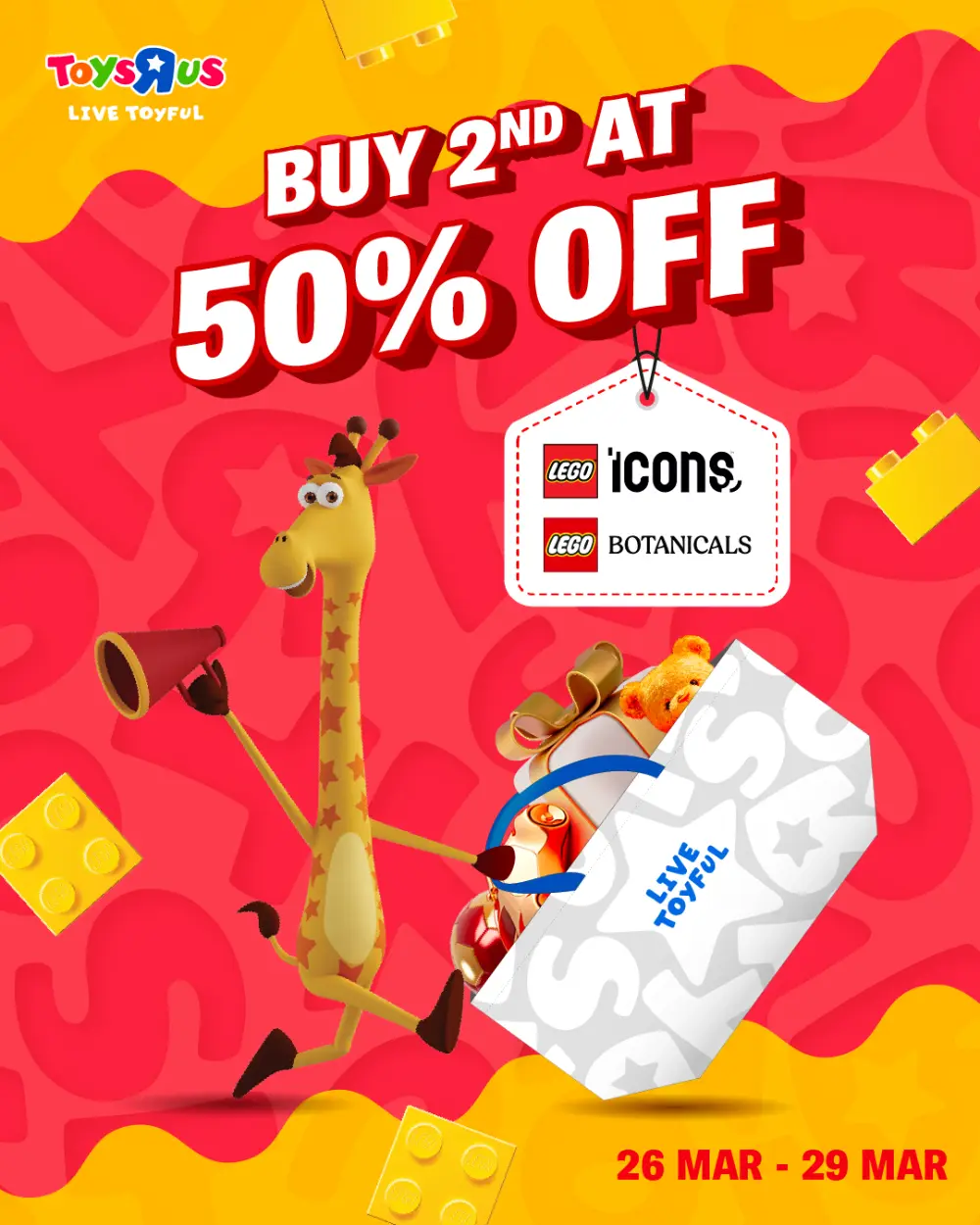 Toys"R"Us Singapore LEGO Buy 2nd at 50% OFF