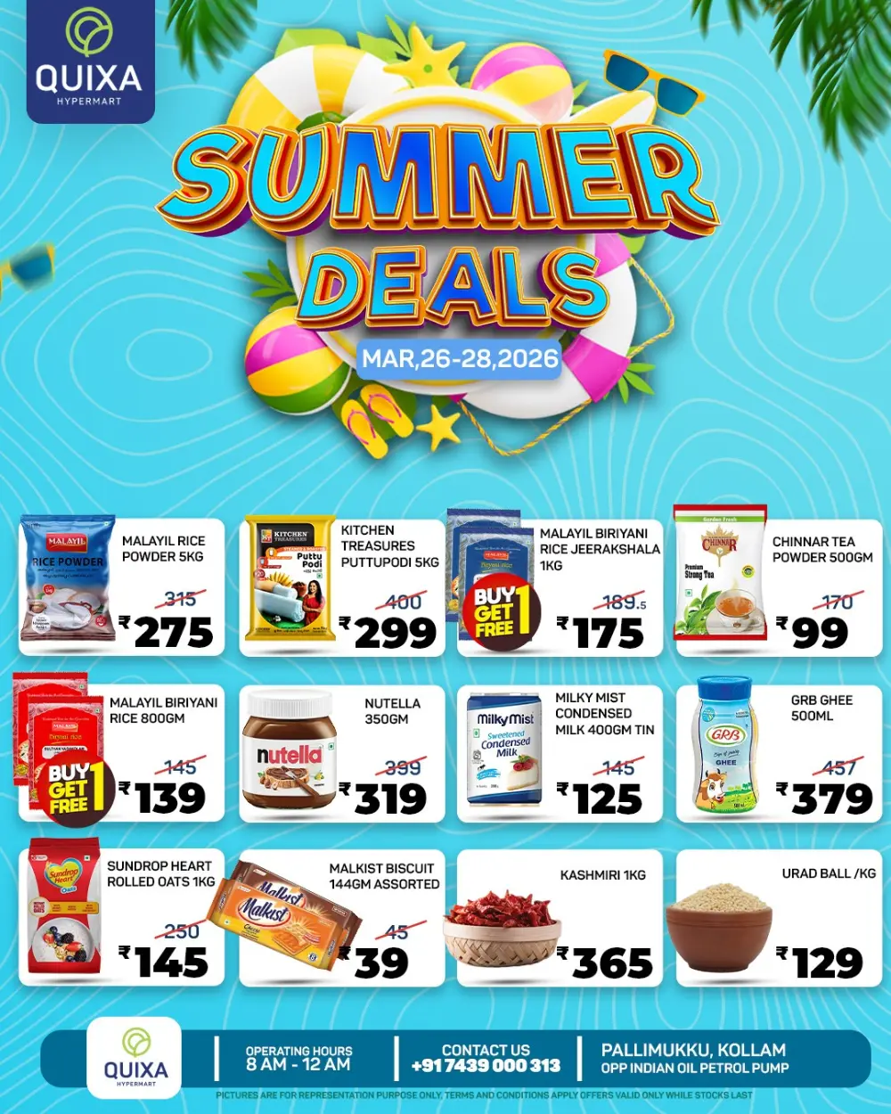 Quixa Hypermart Kollam Summer Deals | Ends Mar 28