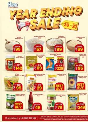 Haya Changaleeri Year Ending Sale | Ends March 31 In HAYA Hypermarket Palakkad