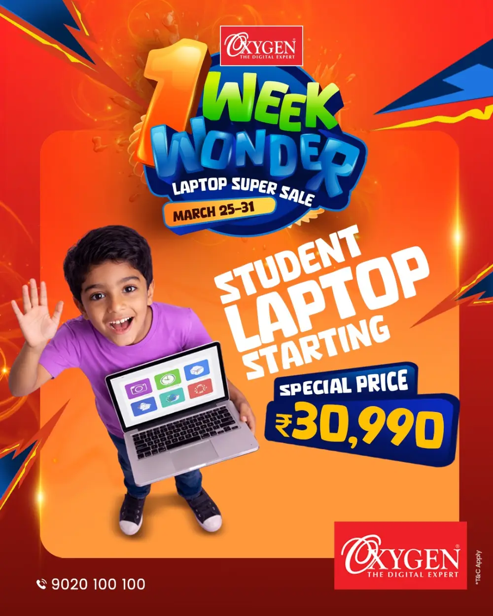 Oxygen Kerala 1 Week Wonder Laptop Sale | Ends Tuesday