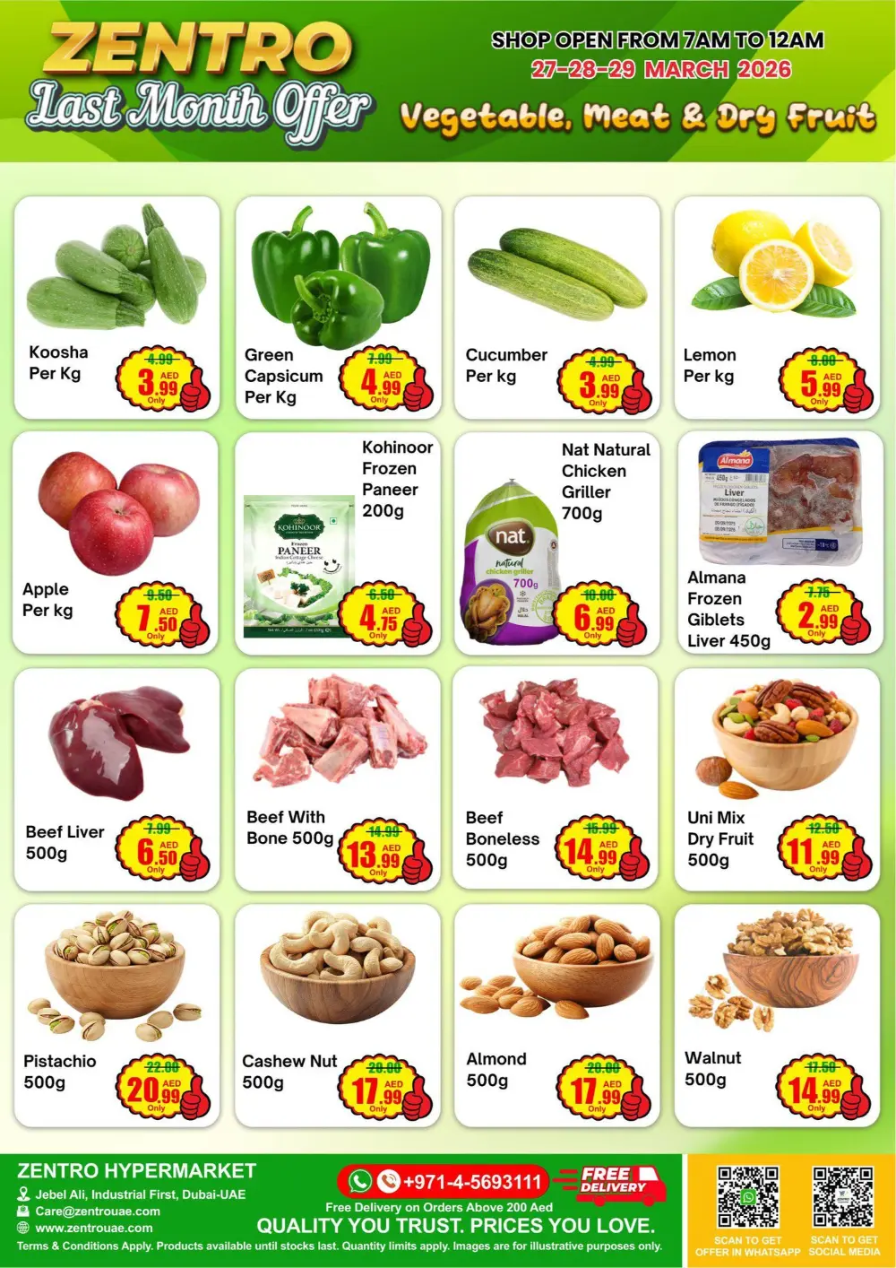 Zentro Jebel Ali Last Month Offer | Ends Sunday