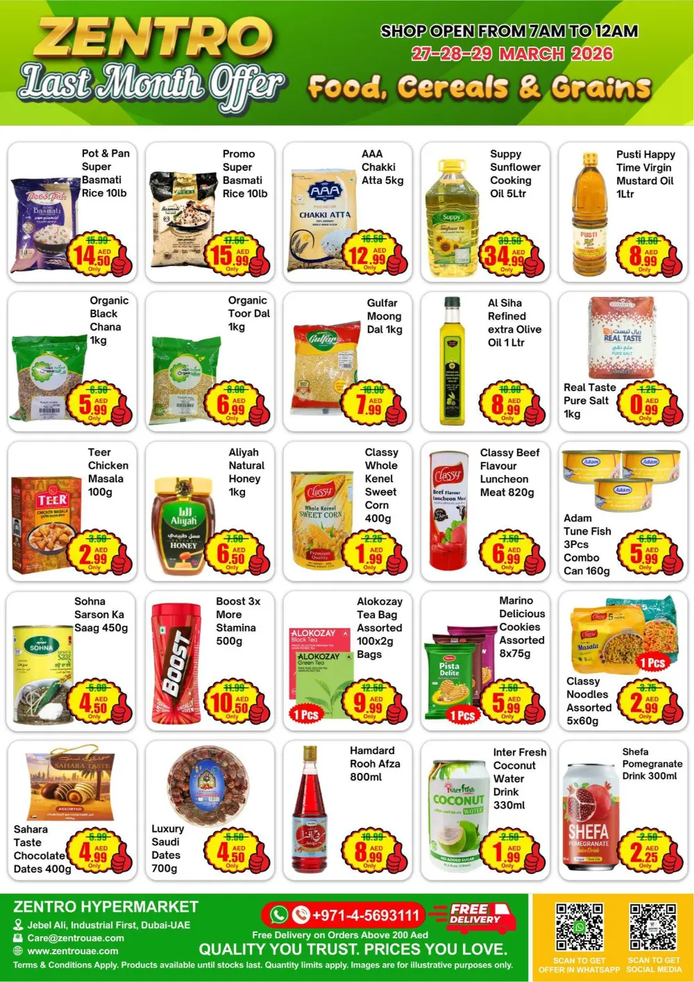 Zentro Jebel Ali Last Month Offer | Ends Sunday