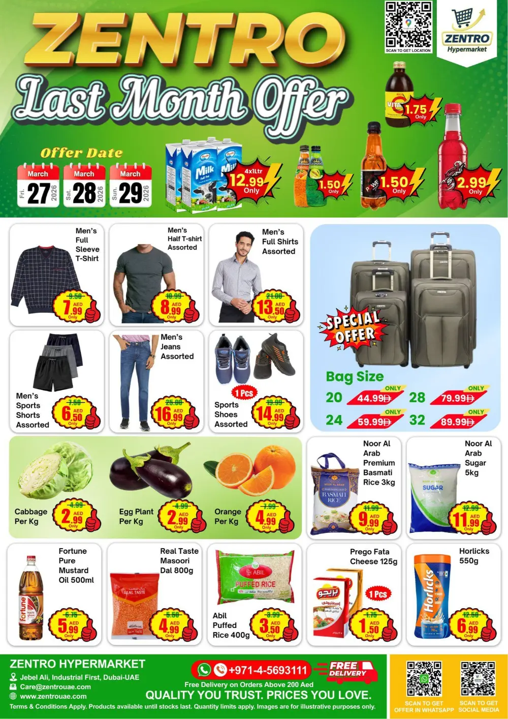 Zentro Jebel Ali Last Month Offer | Ends Sunday