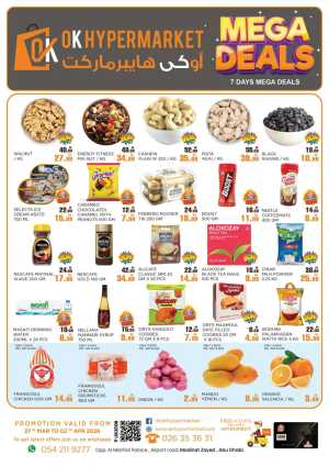 OK Hypermarket Abu Dhabi Mega Deals | Ends Thursday In OK Hypermarket Abu Dhabi