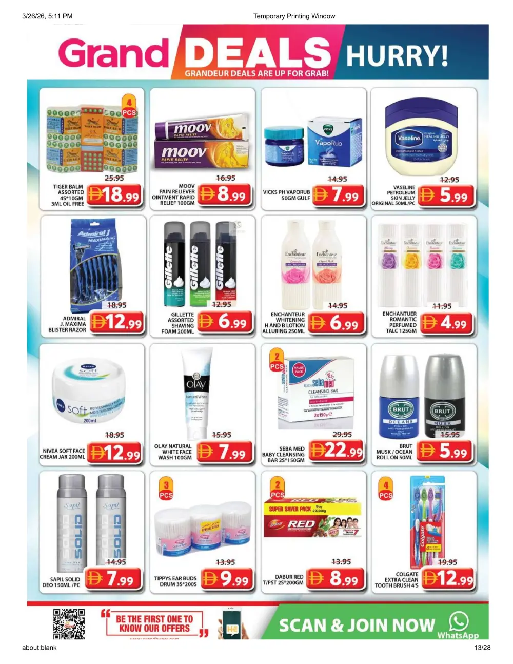 Grand Mall Al Musallah | Grand Deals ends Sunday