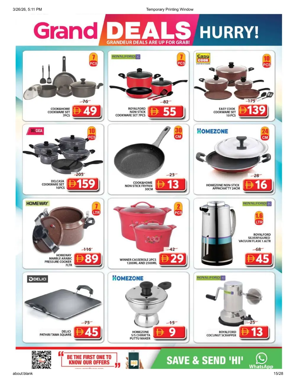 Grand Mall Al Musallah | Grand Deals ends Sunday