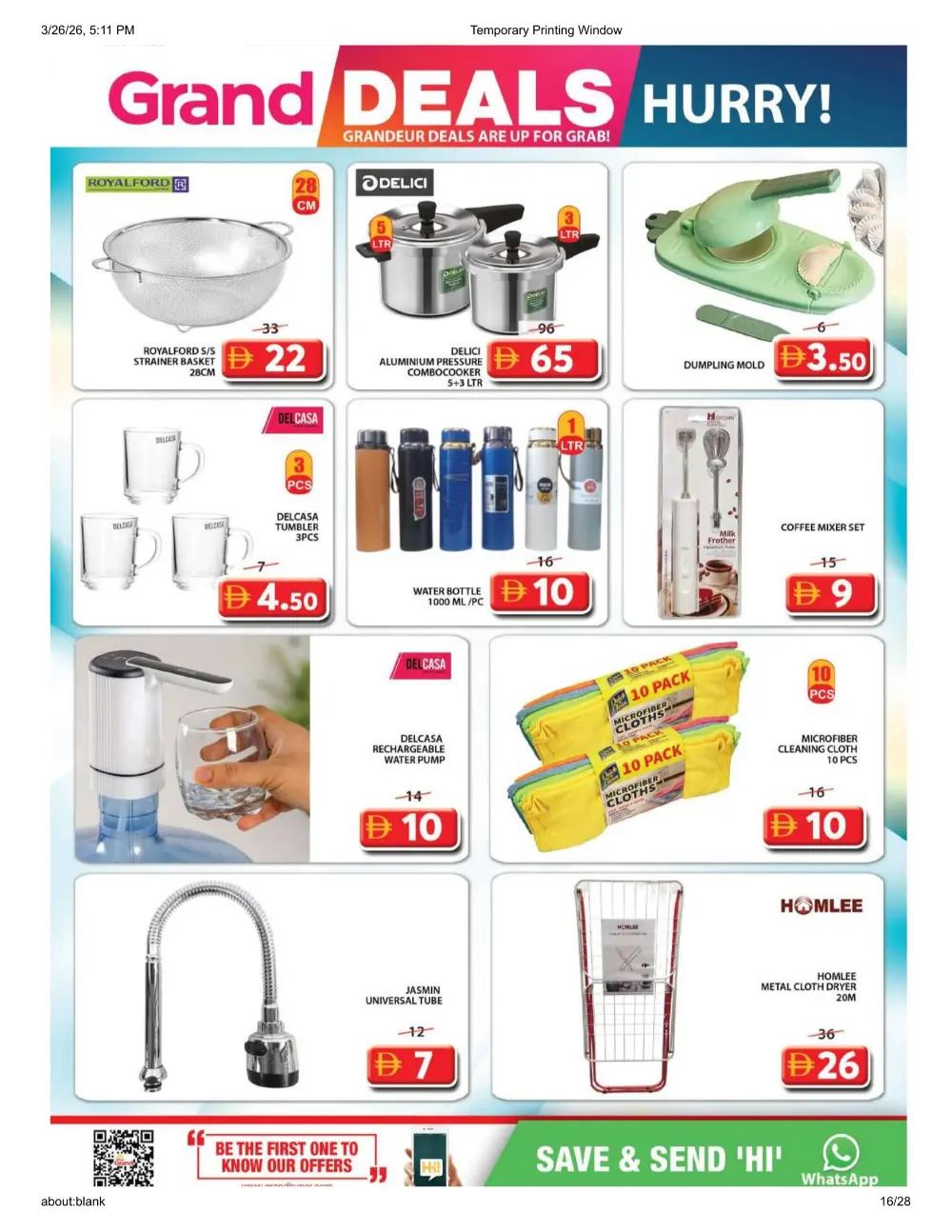 Grand Mall Al Musallah | Grand Deals ends Sunday