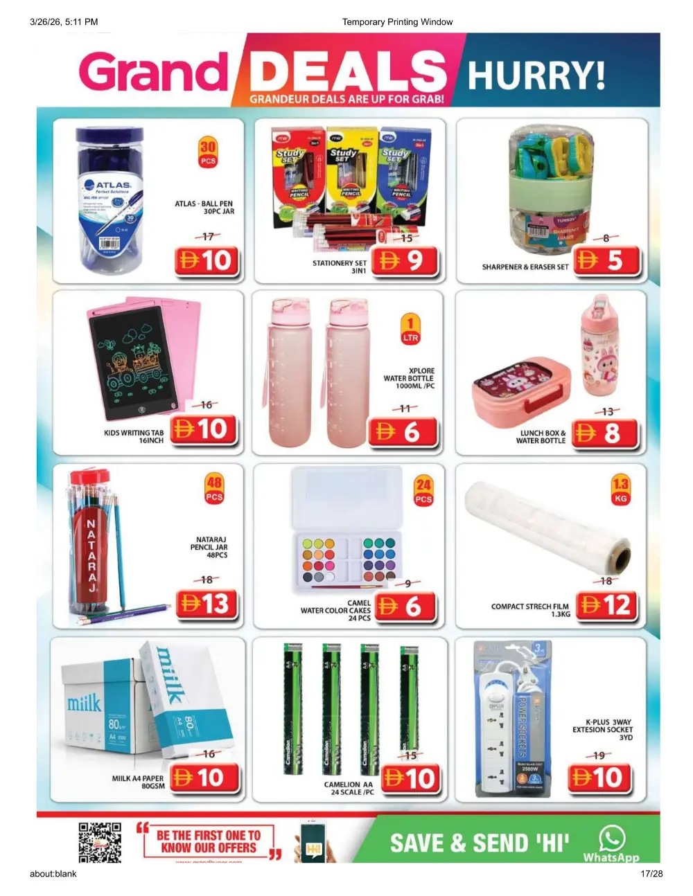Grand Mall Al Musallah | Grand Deals ends Sunday