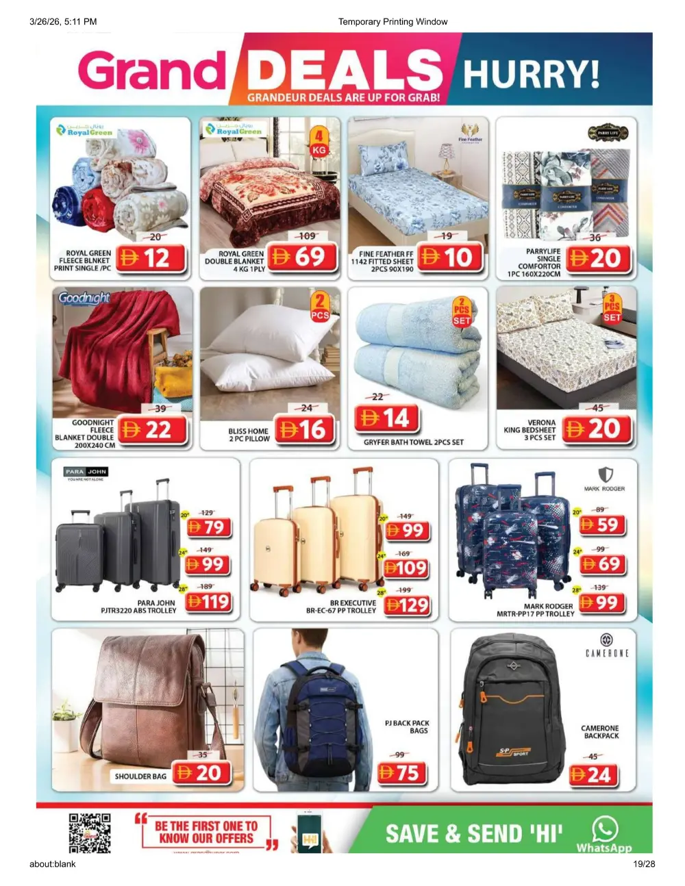 Grand Mall Al Musallah | Grand Deals ends Sunday