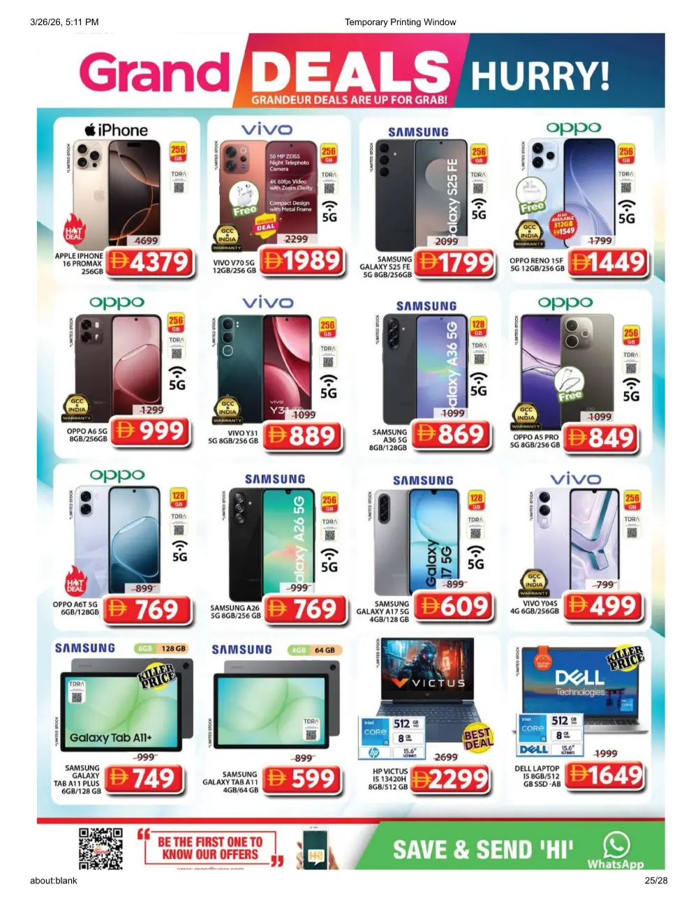 Grand Mall Al Musallah | Grand Deals ends Sunday