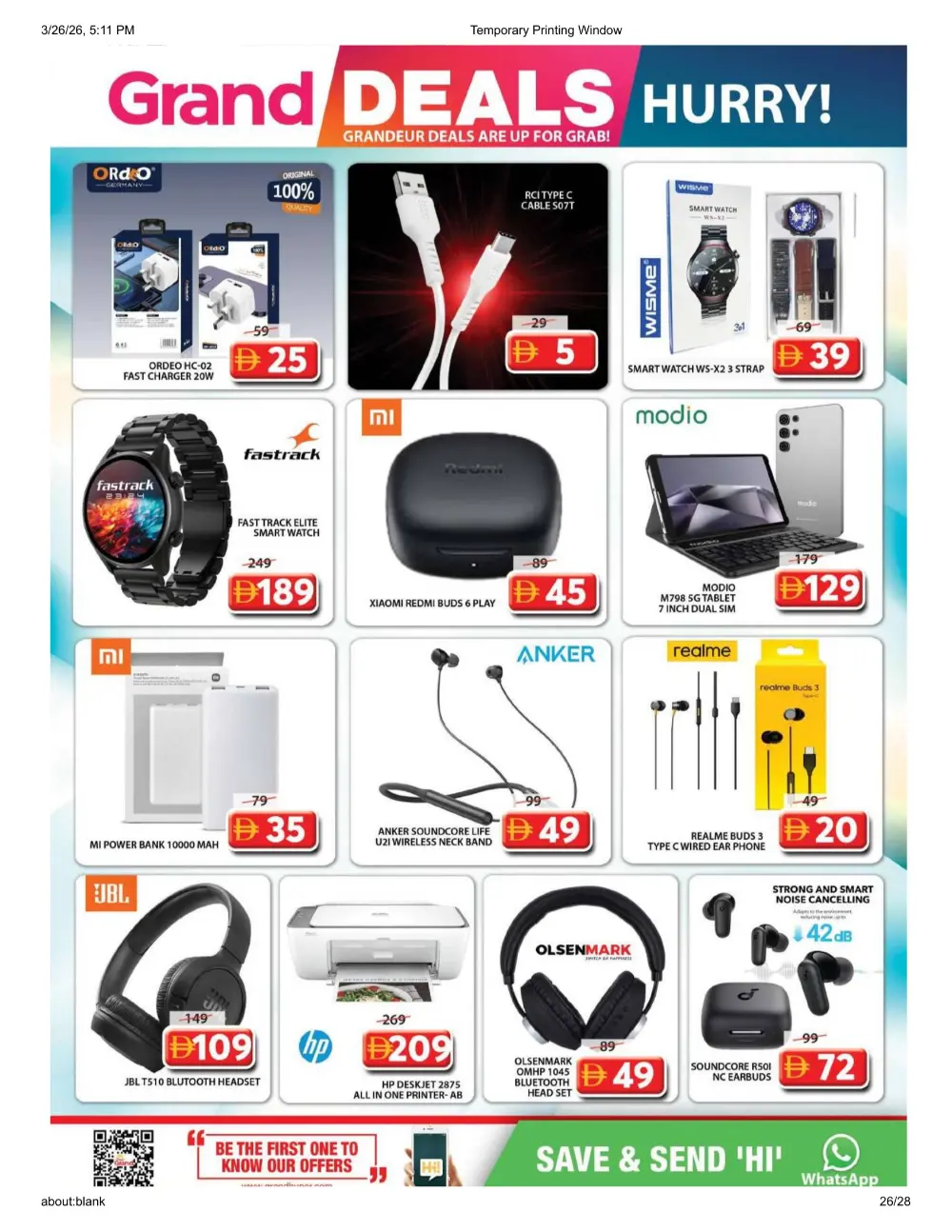 Grand Mall Al Musallah | Grand Deals ends Sunday