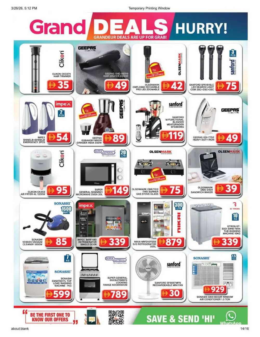 Grand Hyper Al Khail Mall Offers | Ends Sunday