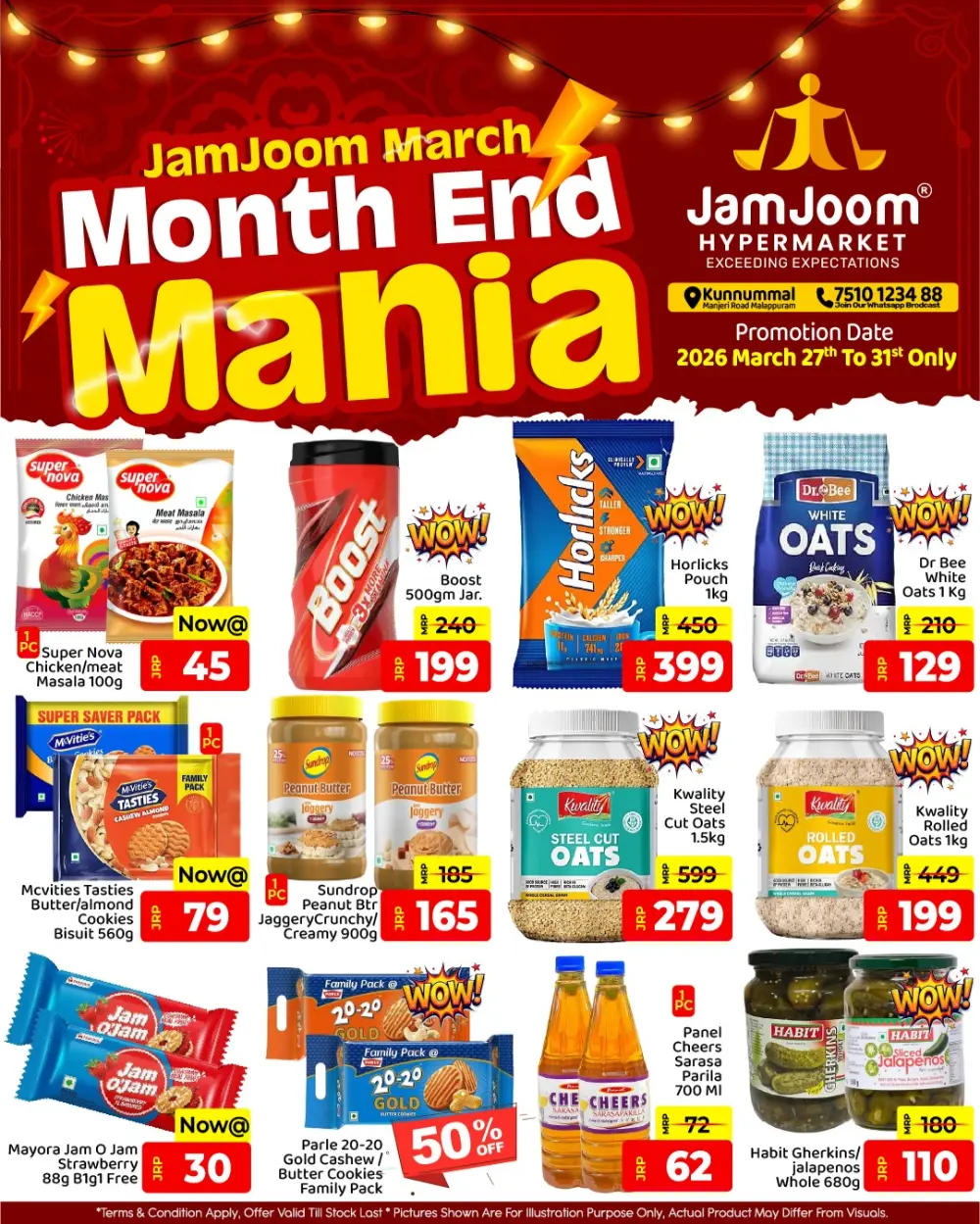 JamJoom Malappuram Month End Mania | Ends March 31st