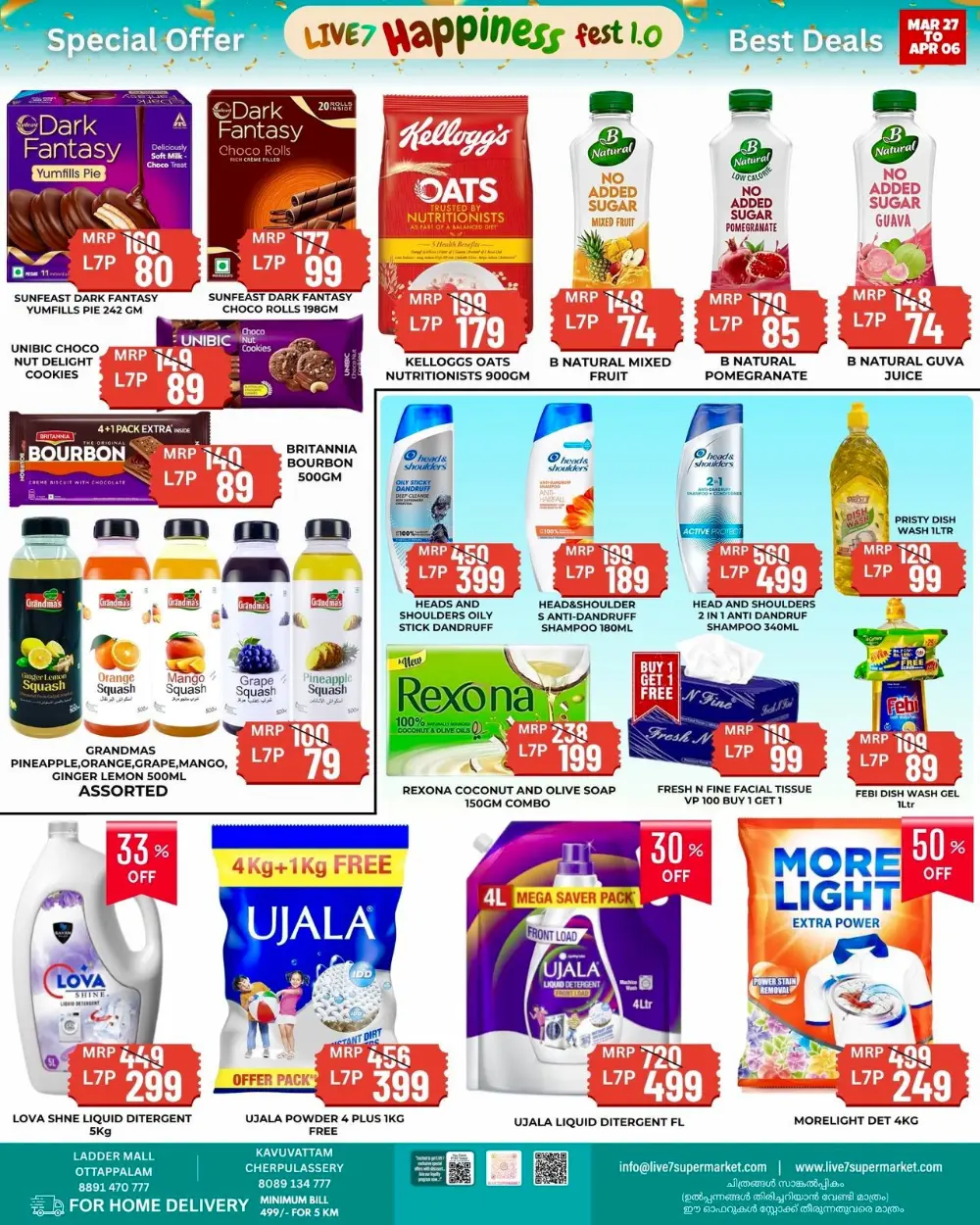 Live 7 Ottappalam & Cherpulassery Happiness Fest | Ends Apr 06