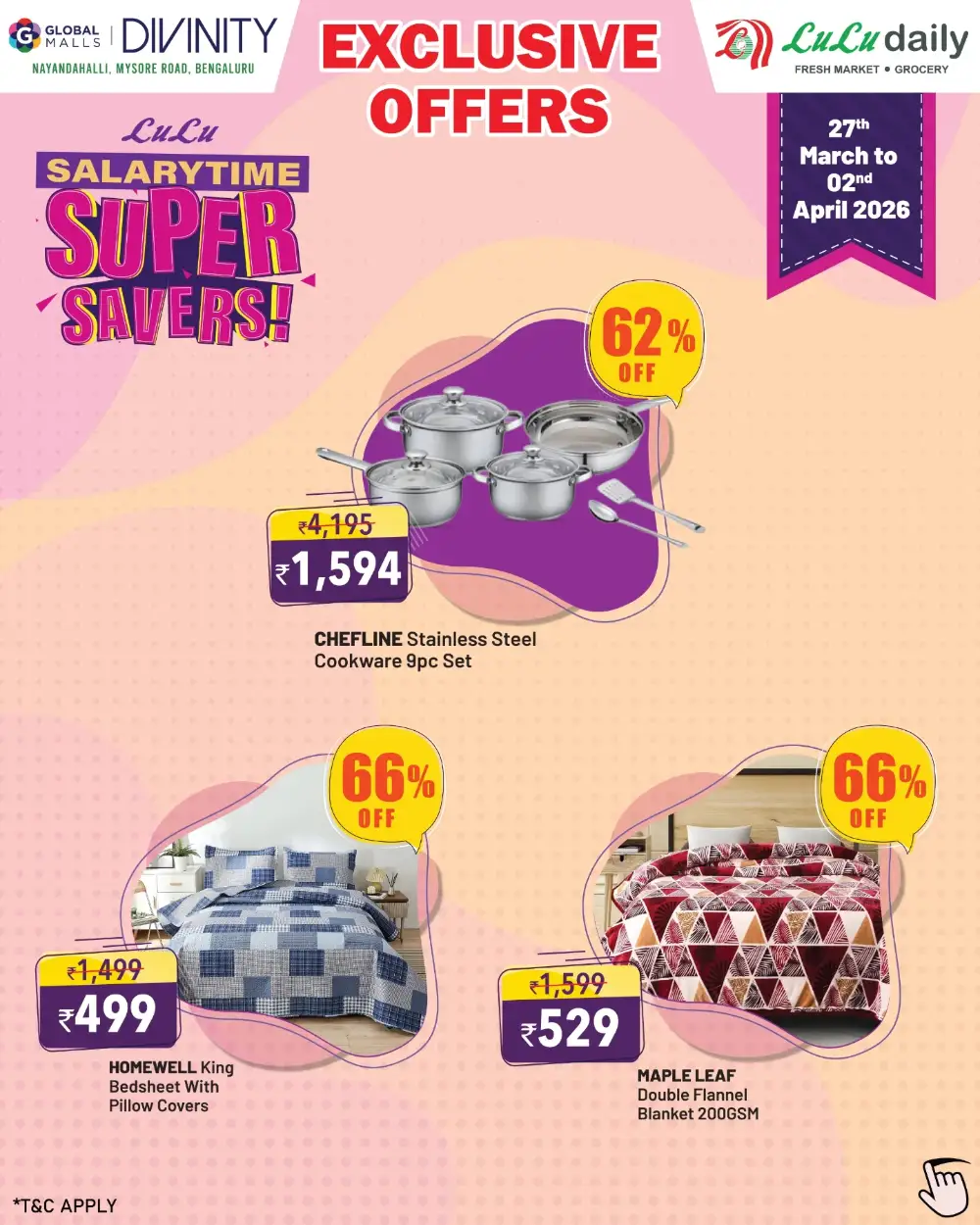LuLu Daily Bengaluru Super Savers Offers | Ends April 02