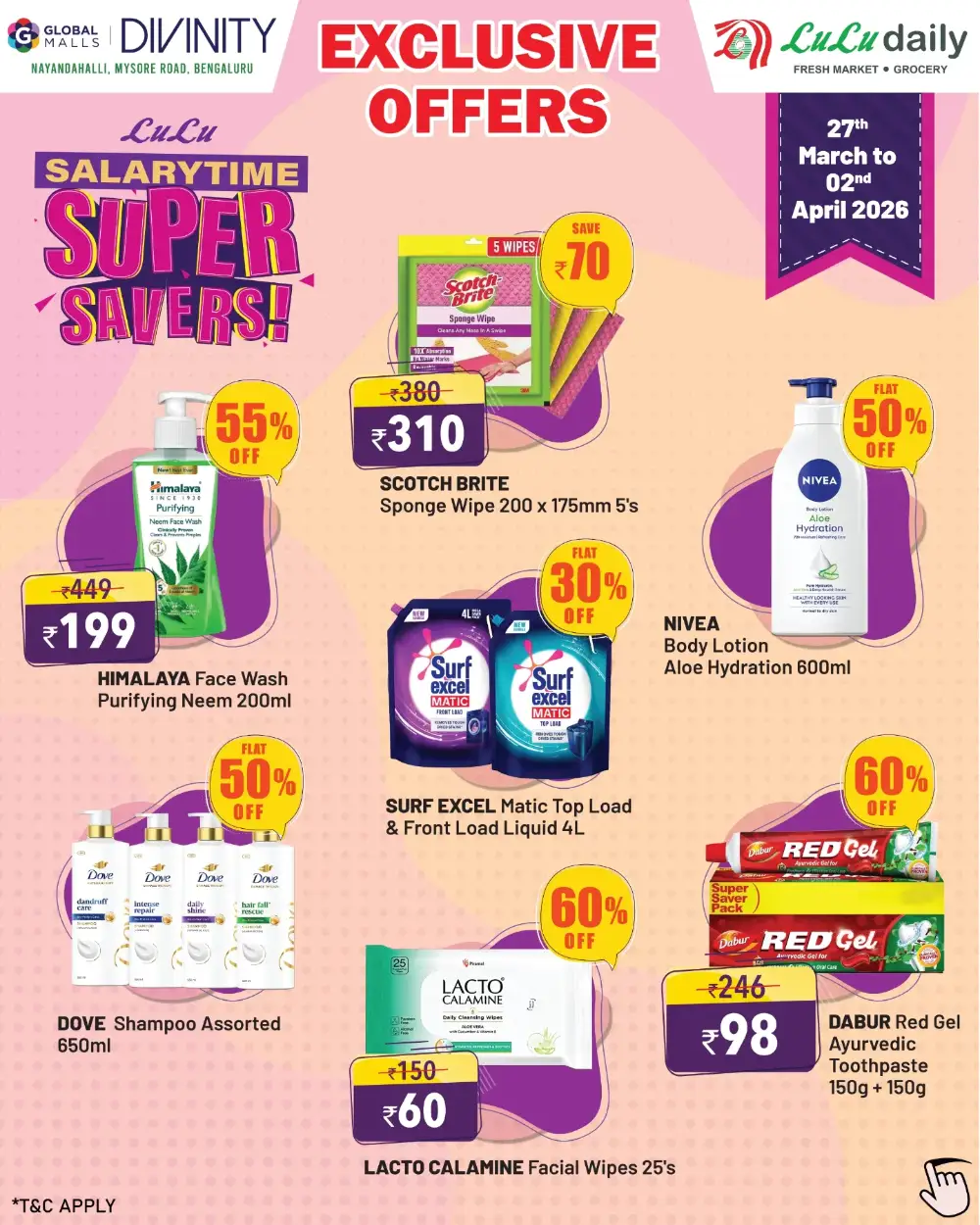 LuLu Daily Bengaluru Super Savers Offers | Ends April 02