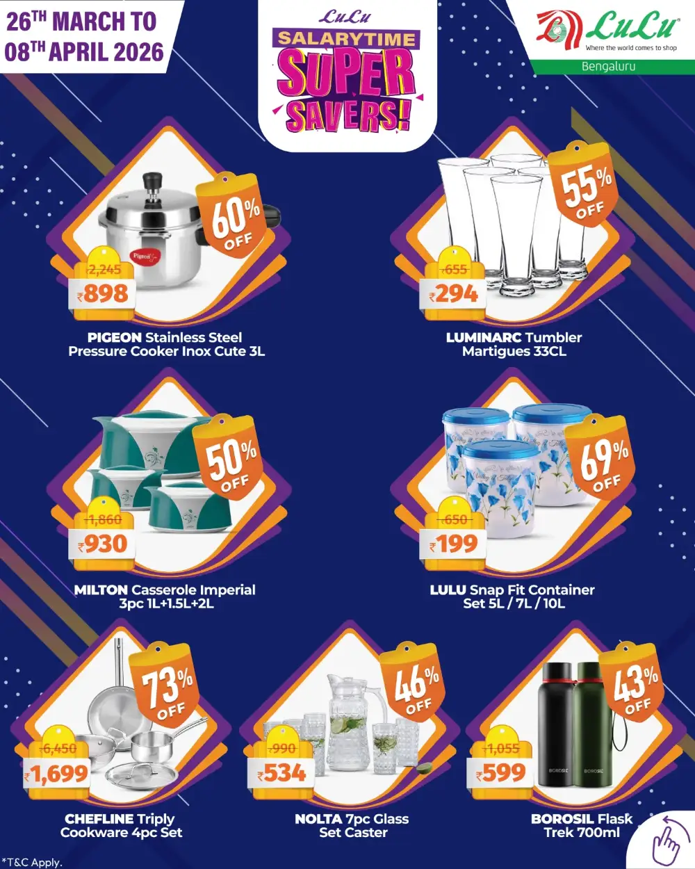 LuLu Hypermarket Bengaluru Super Savers | Ends April 08
