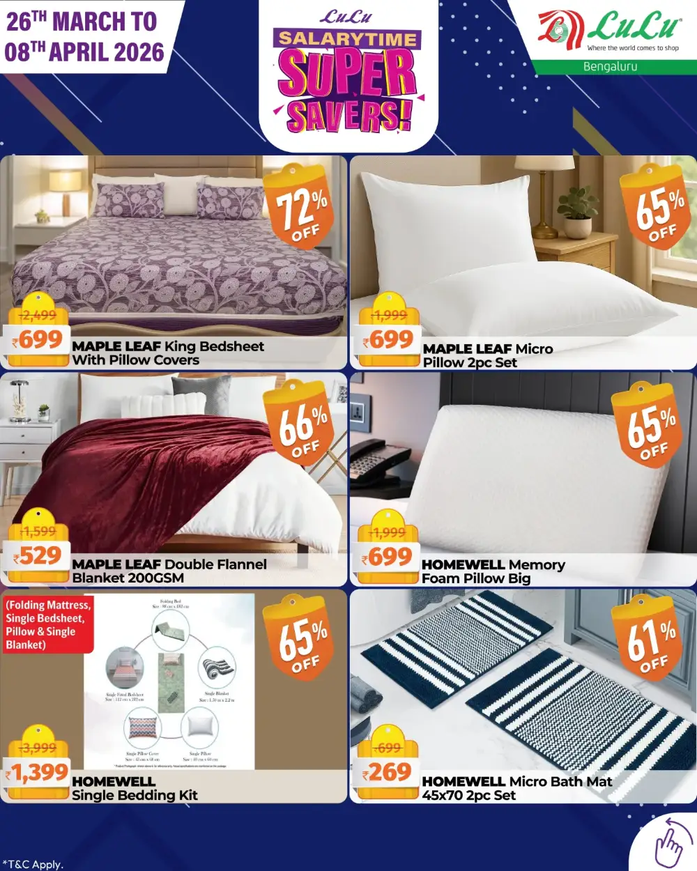 LuLu Hypermarket Bengaluru Super Savers | Ends April 08