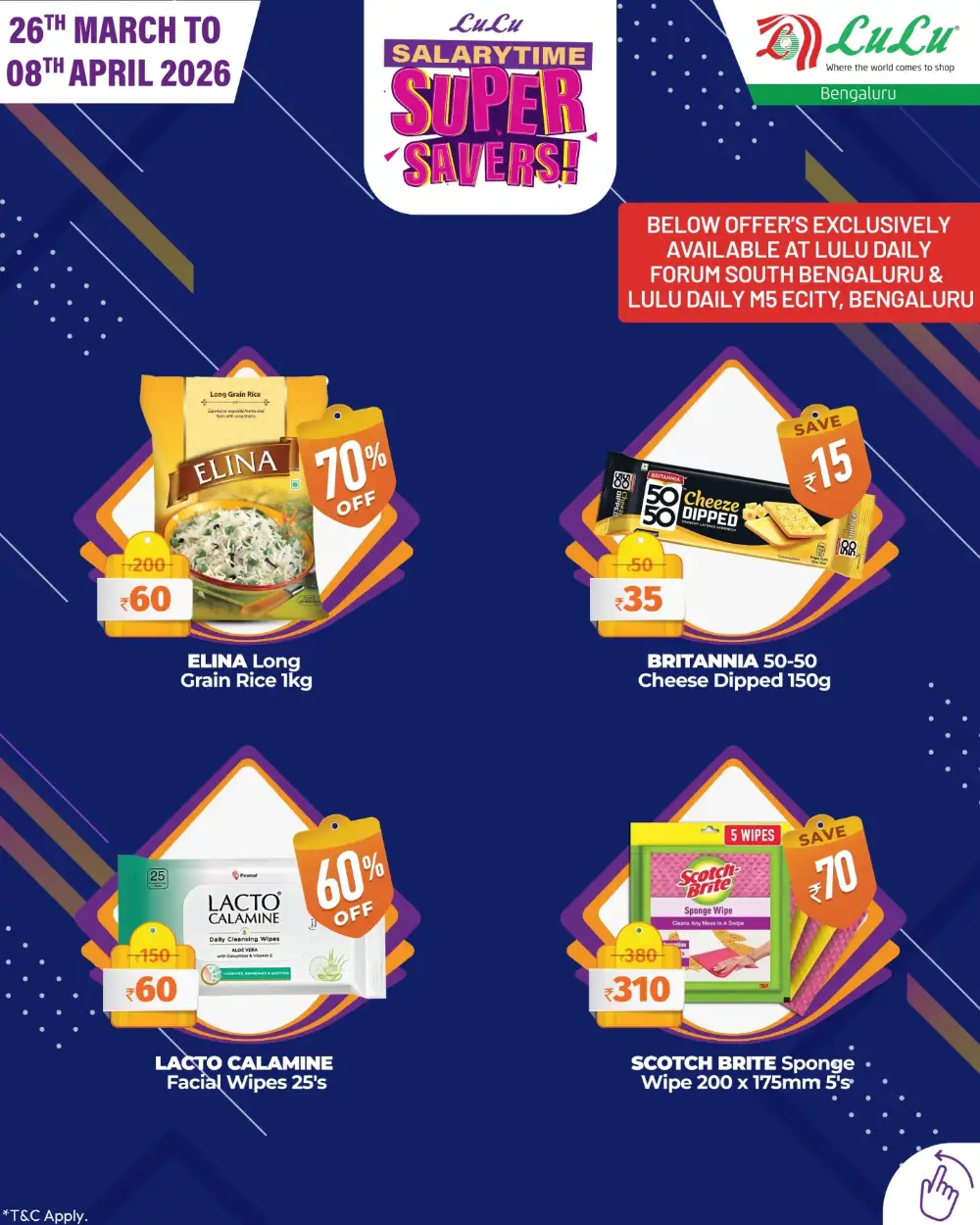 LuLu Hypermarket Bengaluru Super Savers | Ends April 08